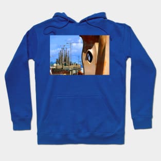 Casa Mila Sagrada Familia Barcelona Spain Hoodie